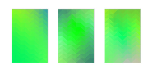 design background gradient green with triangle shape