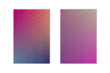 Fototapeta premium design background gradient pink and purple with triangle shape