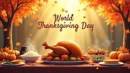 A Colorful Thank You Celebration Design With Intercultural Expressions of Gratitude