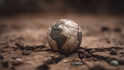 Cracked Earth Globe