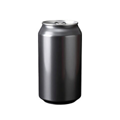 Cool Drink Can Isolated On White Background: A sleek, metallic beverage can stands tall, ready to quench thirst with its promise of refreshment. The simplicity of design suggests ease of consumption.
