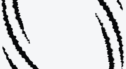 Abstract Black Zigzag Stripes on White Minimal Background