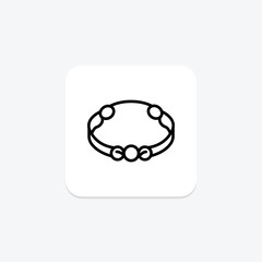 Gold Bracelet, vector, pixel perfect, illustrator file