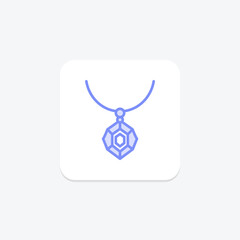 Garnet Pendant, vector, pixel perfect, illustrator file