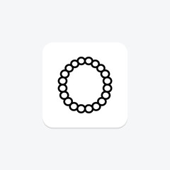 Pearl Bracelet, vector, pixel perfect, illustrator file
