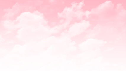 Sky cloud pink love sweet love color tone for wedding card background. vector art
