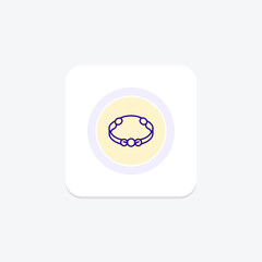 Gold Bracelet, vector, pixel perfect, illustrator file
