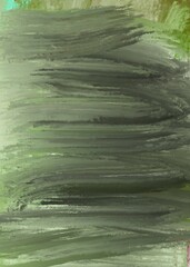 A modern digital abstract painting illustrates a random background image formed by the harmonious synergy of colors.