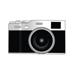 classic camera cartoon design. photography equipment symbol.