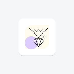 Diamond Crown Pendant, vector, pixel perfect, illustrator file