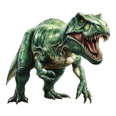 Obraz premium Roaring Tyrannosaurus Rex Dinosaur Illustration
