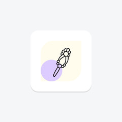 Pearl And Diamond Hairpin, vector, pixel perfect, illustrator file