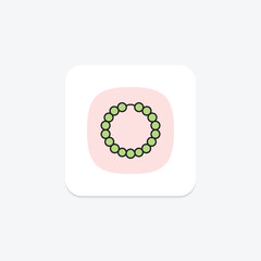 Gemstone Bracelet, vector, pixel perfect, illustrator file