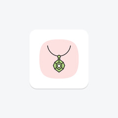Garnet Pendant, vector, pixel perfect, illustrator file