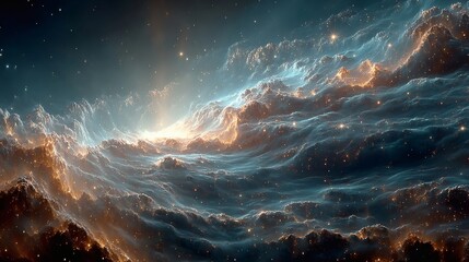 Cosmic Light Strings Weaving Through Multidimensional Space, Forming Perfect Geometric Entanglement Patterns
