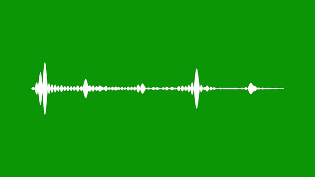 audio spectrum animation, sound waves loop animation, Music Sound wave animation Green background, audio waveform or Audio spectrum 4k video