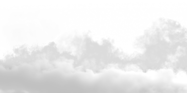White clouds gray smoke steam transparent background Fog effect