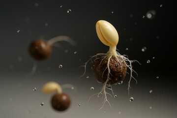Sprouting Seeds in Microgravity Showcase of Unique Growth Dynamics