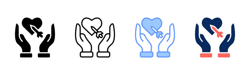 Purpose Alignment icon sheet multiple style collection