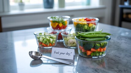Habit shift with prepped vegetables fuel your day for a healthier lifestyle