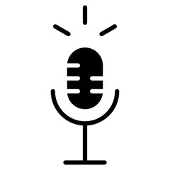 Mic Driven Dispatch glphy icon