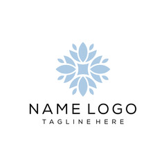 flower bloom pattern logo design inspiration