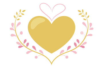 heart with flower