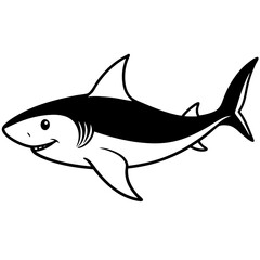 Obraz premium shark vector illustration