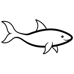 Obraz premium shark vector illustration