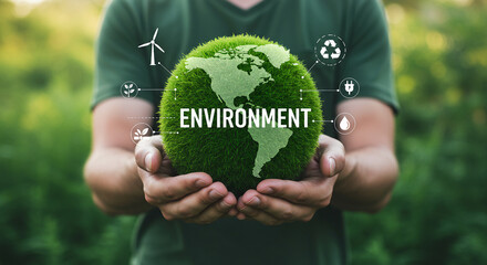 Concept of environmental preservation and nature, hope and sustainability in the countryside