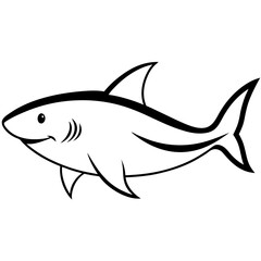 Obraz premium shark vector illustration