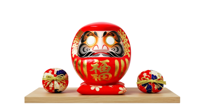 japanese daruma doll good fortune new years wishes