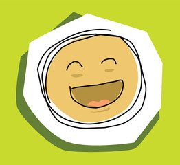 funny cartoon emoticon emoji character funny face .eps
