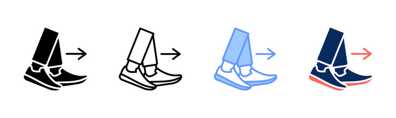 Stepping Forward icon sheet multiple style collection