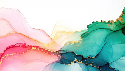 Vibrant abstract waves of color blend seamlessly in a stunning composition