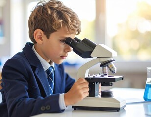 Student Learning Science in Classroom