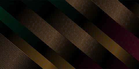Obraz premium abstract black and gold are light with white the gradient is the surface with templates metal texture soft lines tech diagonal background gold dark sleek clean modern.