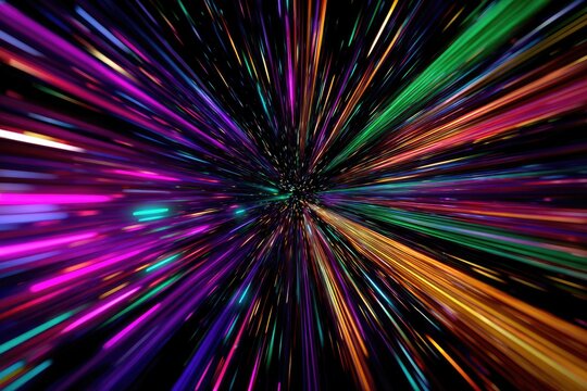 Abstract vibrant radial burst of light (1)