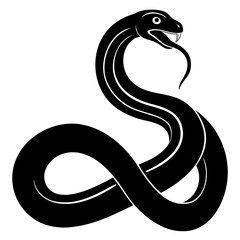 Fototapeta premium black snake symbol