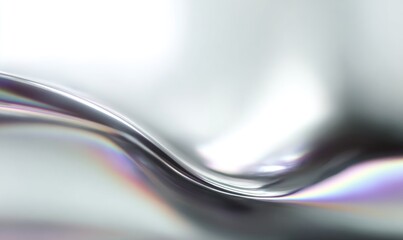 Abstract fluid metallic form
