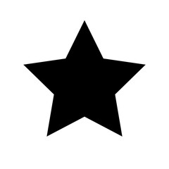 Star icon isolated on transparent background