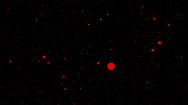 Small Round Dots Rising and Falling in Smooth Motion &ndash; Looping Background Animation