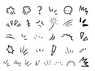 collection of handcrafted emoticons comic vector, capturing a range of emotions and expressions in a captivating illustrative style.