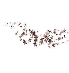 Sparkling rose gold stars on white. Perfect for holiday, celebration, and magical designs.