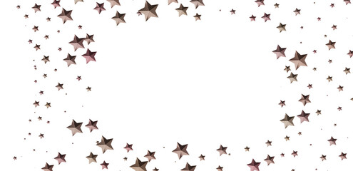 Beautiful rose gold stars on white. Perfect for holidays, celebrations, and more!