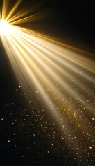 Radiant Sunlight Beaming Through Lush Green Trees, Creating a Magical Glow in Nature s Embrace