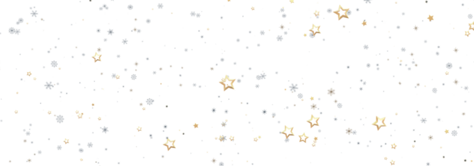 Elegant sparkly background with gold and silver stars perfect for holidays.