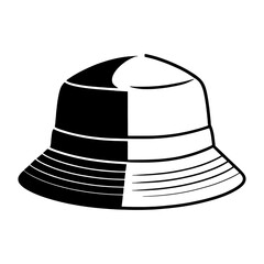 vector illustration of a bucket hat
