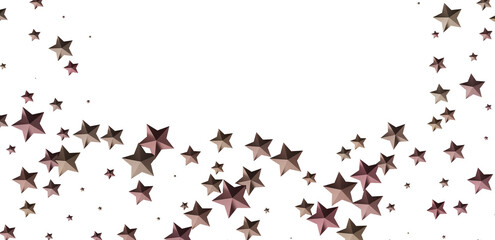 Pretty rose gold stars falling on white. Perfect for festive backgrounds, cards, and more!
