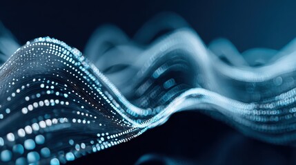 Abstract Data Stream Visualization: Flowing Digital Information in a Dynamic, Modern Background for Technology